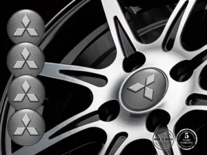 Mitsubishi Rademblem Ausgabe Premium Gewölbte Aufkleber